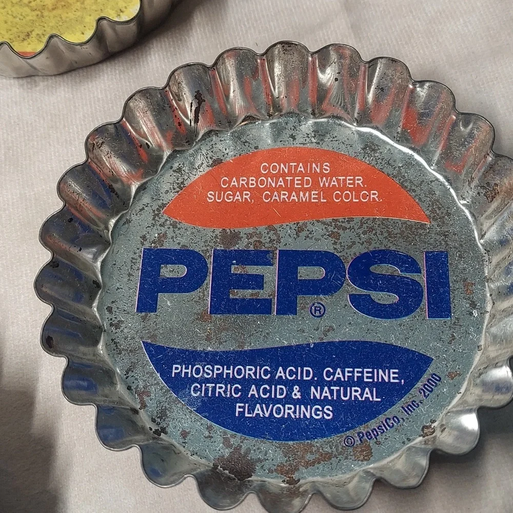 Vintage 2000 Pepsi Cola Coaster Set Retro Soda Pop Barware 4
